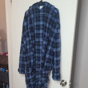 Sonoma Blue and Gray Checkered Robe